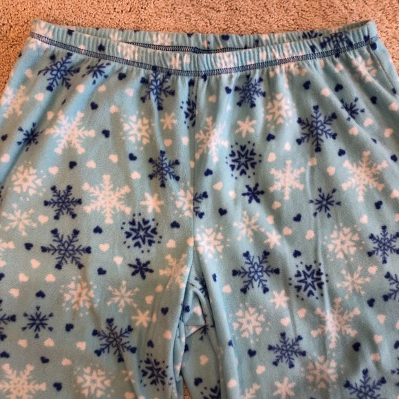 Women's Jenni Intimates Flannel Soft Comfortable Snowflake PJ Bottoms Pants - Picture 2 of 9
